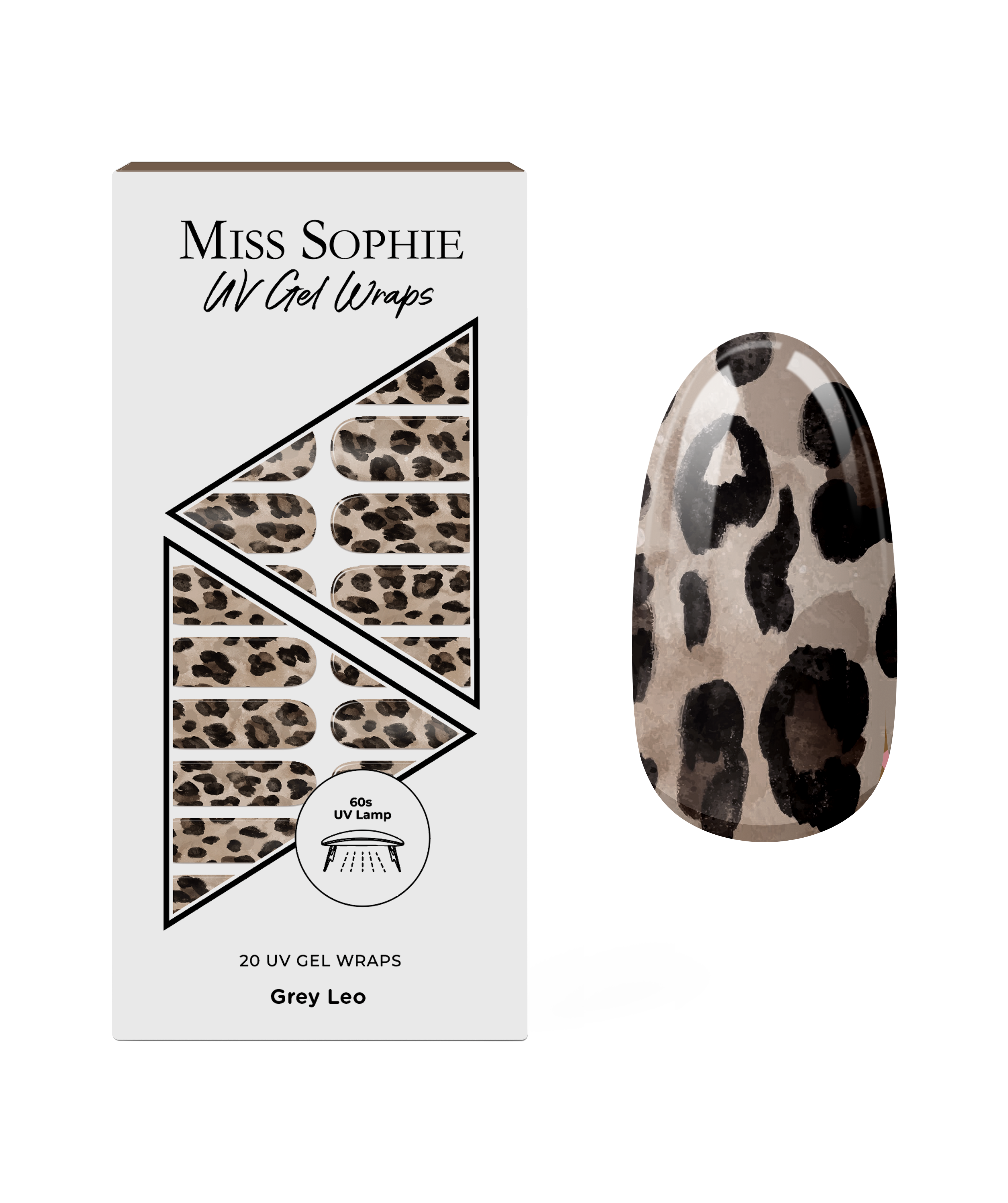 Mylee Gel-Nagelfolien Olive Grove – 10 Stück, Vorgehärtet, Keine UV-Lampe Nötig, Hält Bis Zu 14 Tage