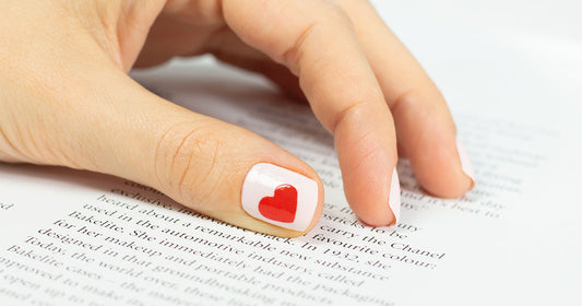 DIY - Herzchen-Look zaubern aus übrig gebliebenen Nagelfolien