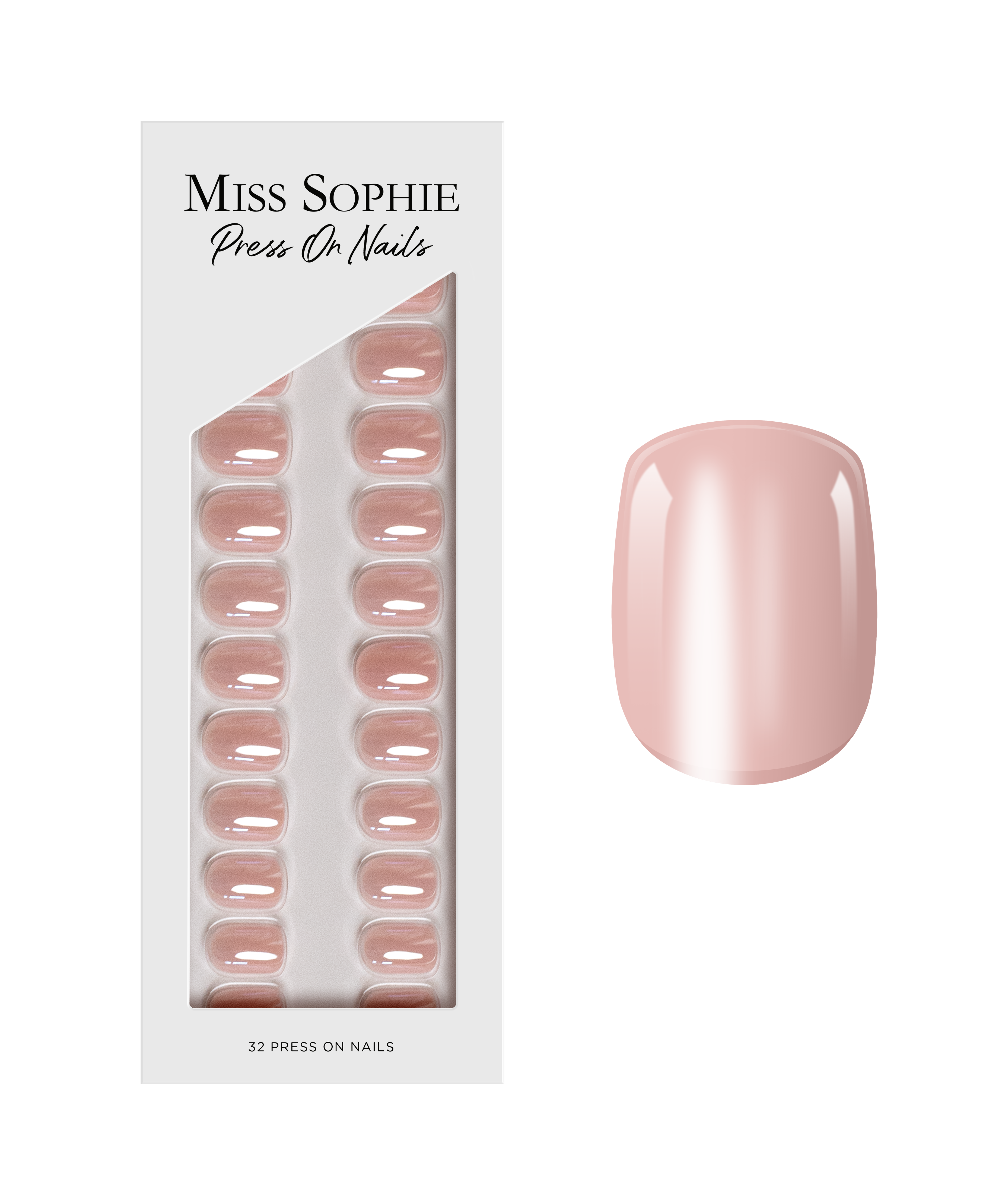 Ballet Pink Press On Nails Extra Short Square