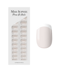 Milky French Press On Nails Short Square