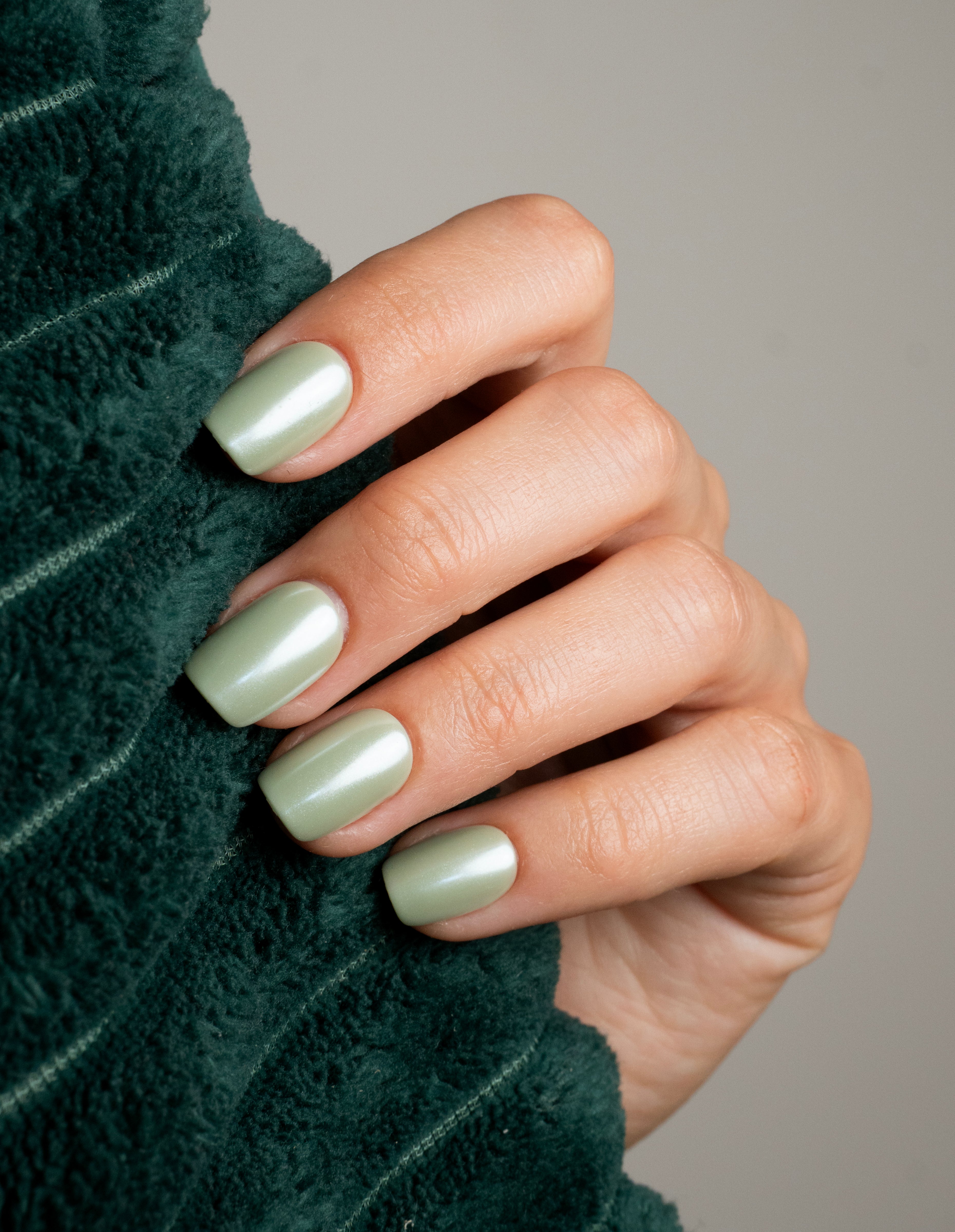 Matcha Chic Press On Nails Short Square