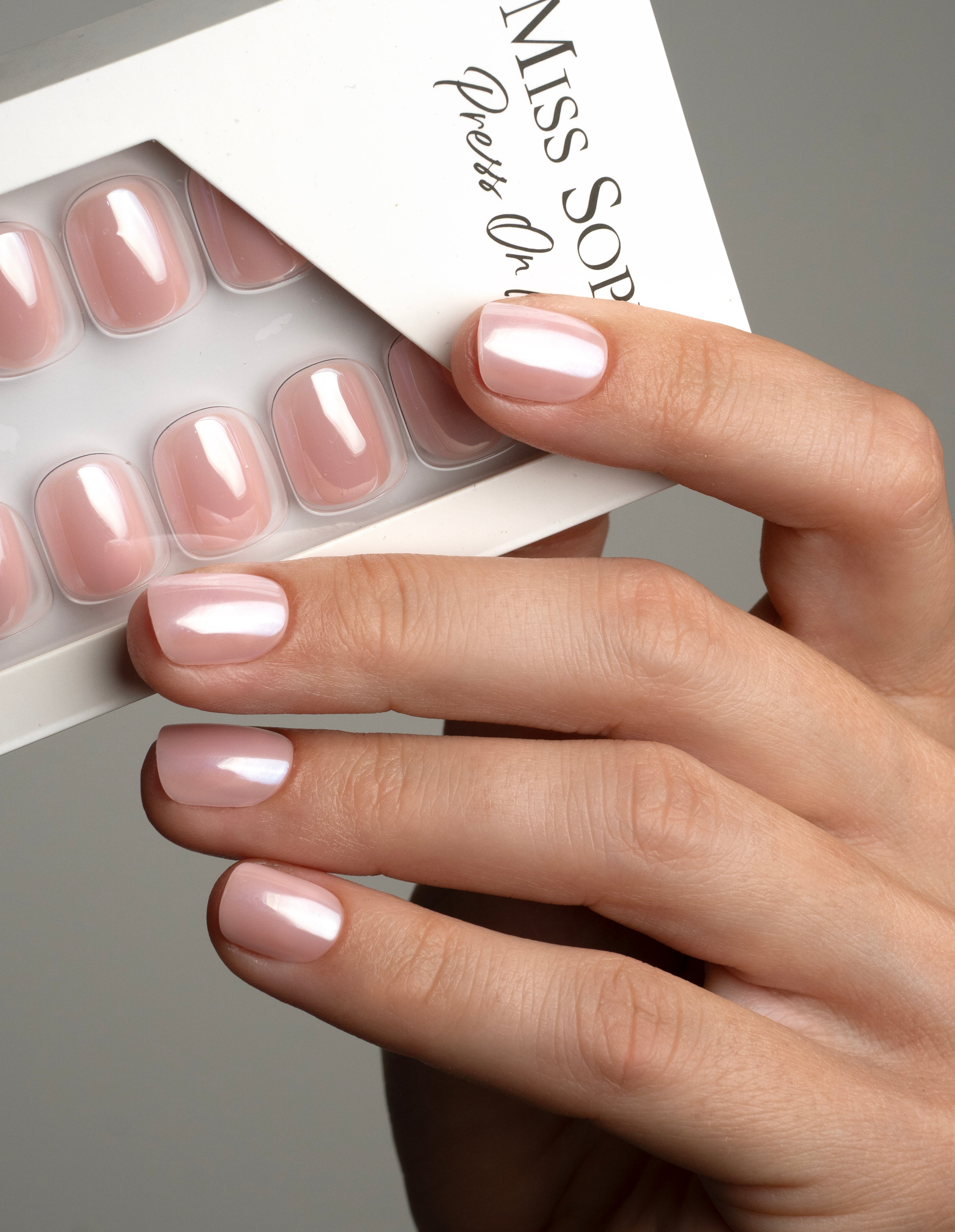 Ballet Pink Press On Nails Extra Short Square