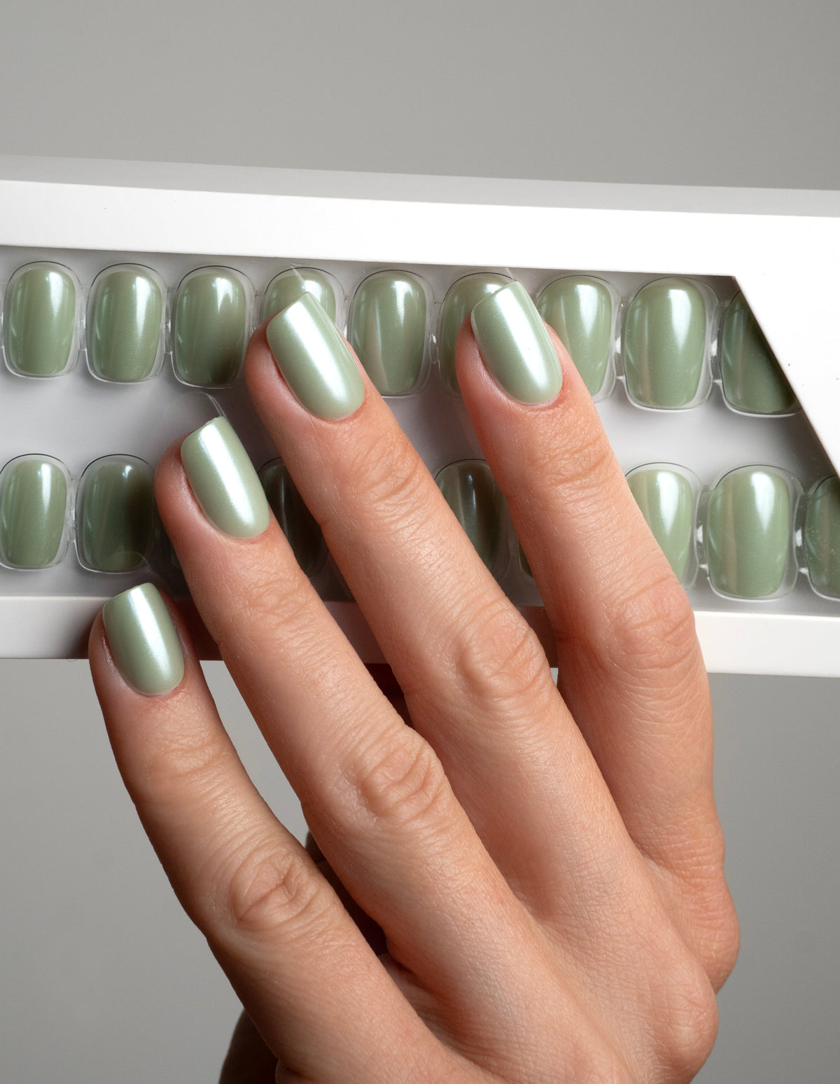 Matcha Chic Press On Nails Short Square