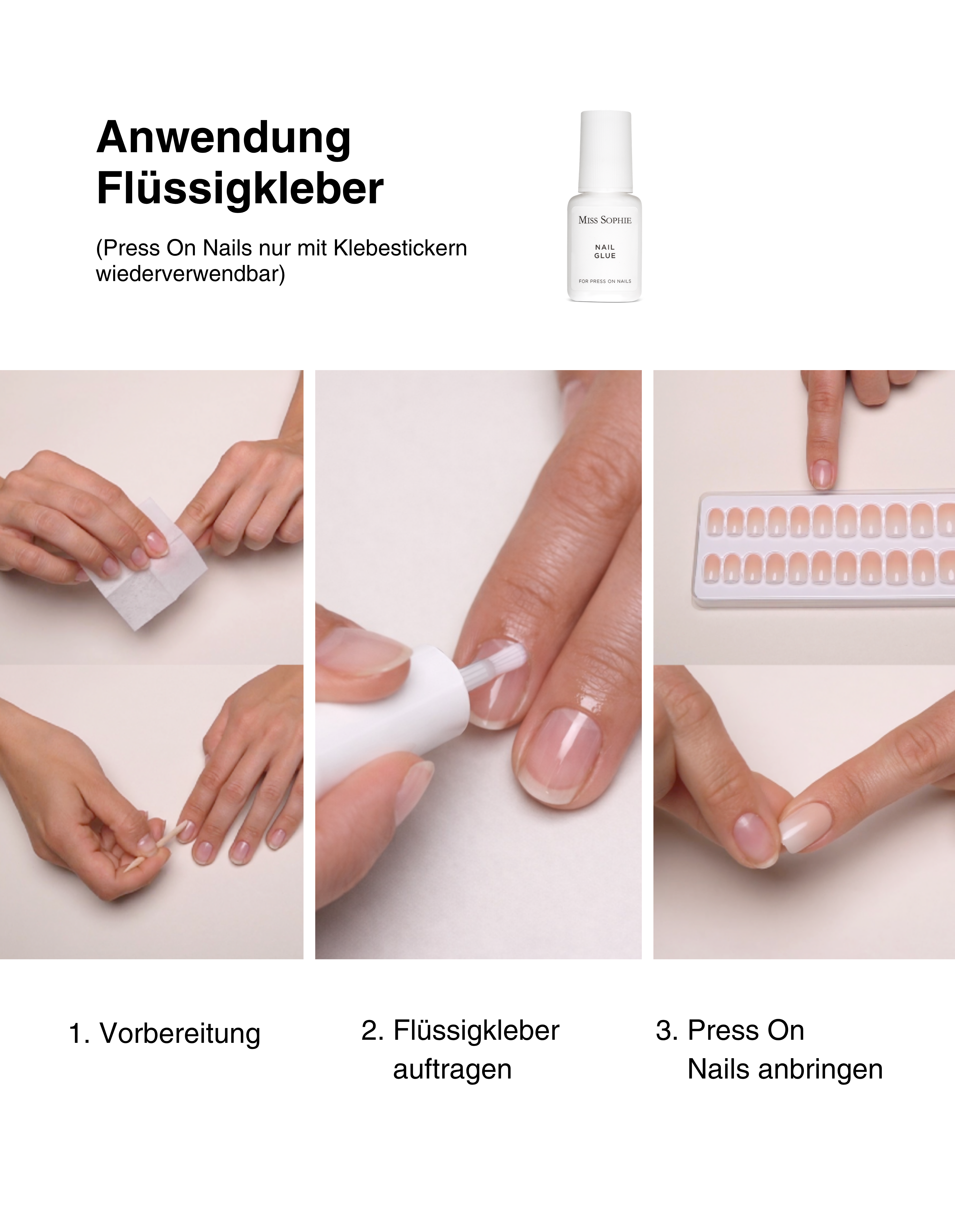 Make Me Blush Press On Nails Short Square
