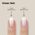 2er UV Gel Wrap Set / Nude Babyboomer UV & Rose Babyboomer UV