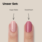 2er UV Gel Wrap Set / Sugar Babe UV & Sweetheart UV