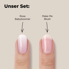 2er Nail Wrap Set / Make Me Blush & Rose Babyboomer