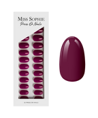 Berry Press On Nails Short Round