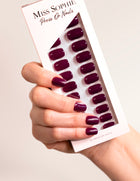 Berry Press On Nails Short Square
