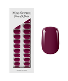 Berry Press On Nails Short Square