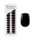 Black Velvet Press On Nails Short Square