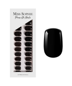 Black Velvet Press On Nails Short Square