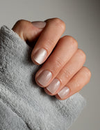 Champagne Cat Eye Press On Nails Extra Short Square