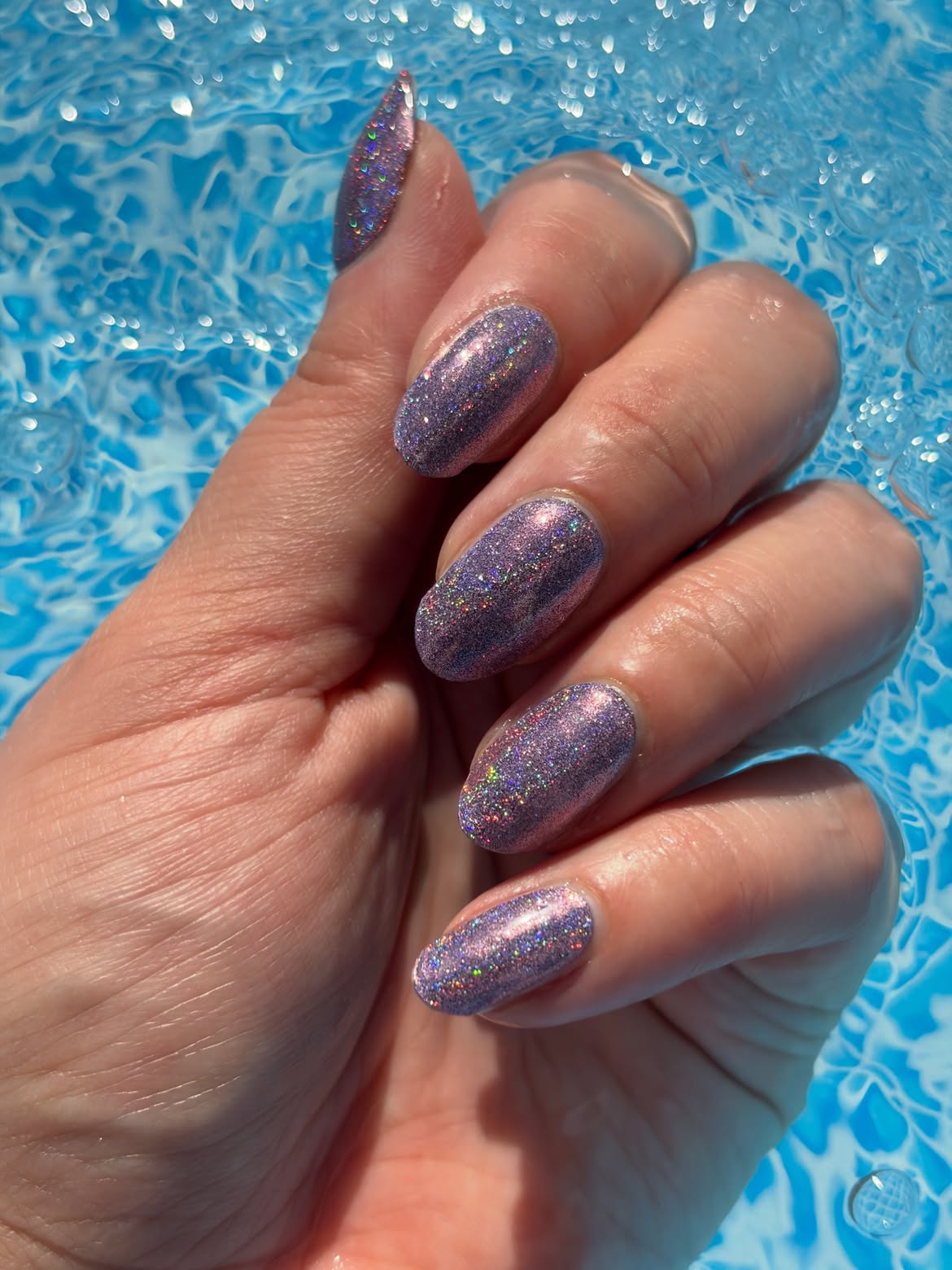Violet Glitter UV