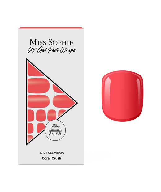 Coral Crush UV Pedicure