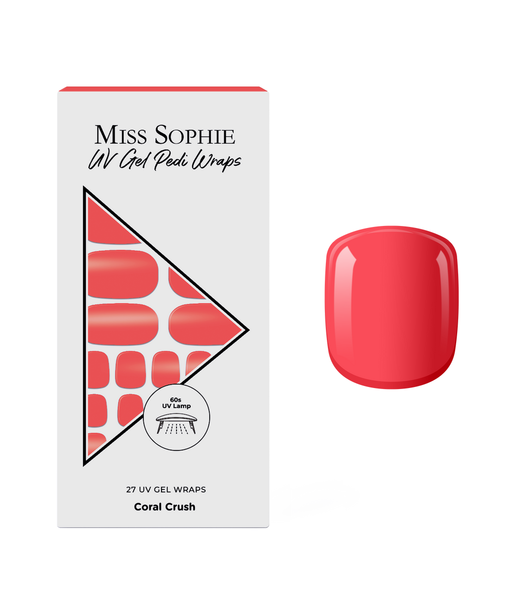 Coral Crush UV Pedicure