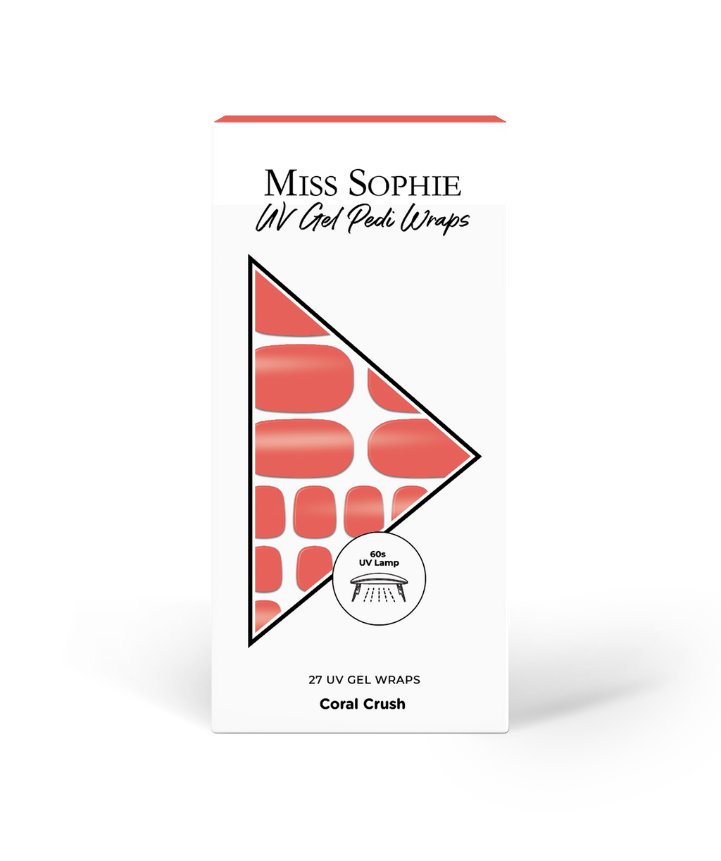 Coral Crush UV Pedicure
