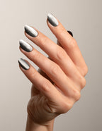 Diamond Cat Eye Press On Nails Short Round
