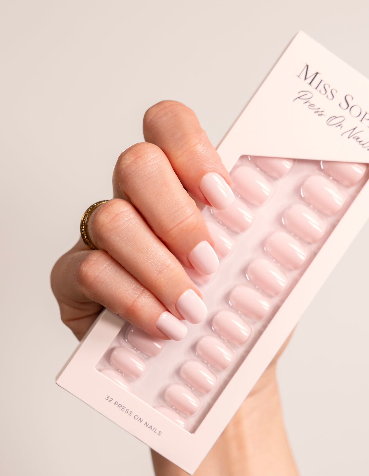 Ever Nude Press On Nails Short Square