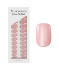 Glazed Pink Press On Nails Short Square