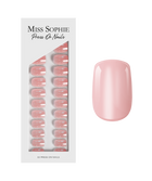 Glazed Pink Press On Nails Short Square