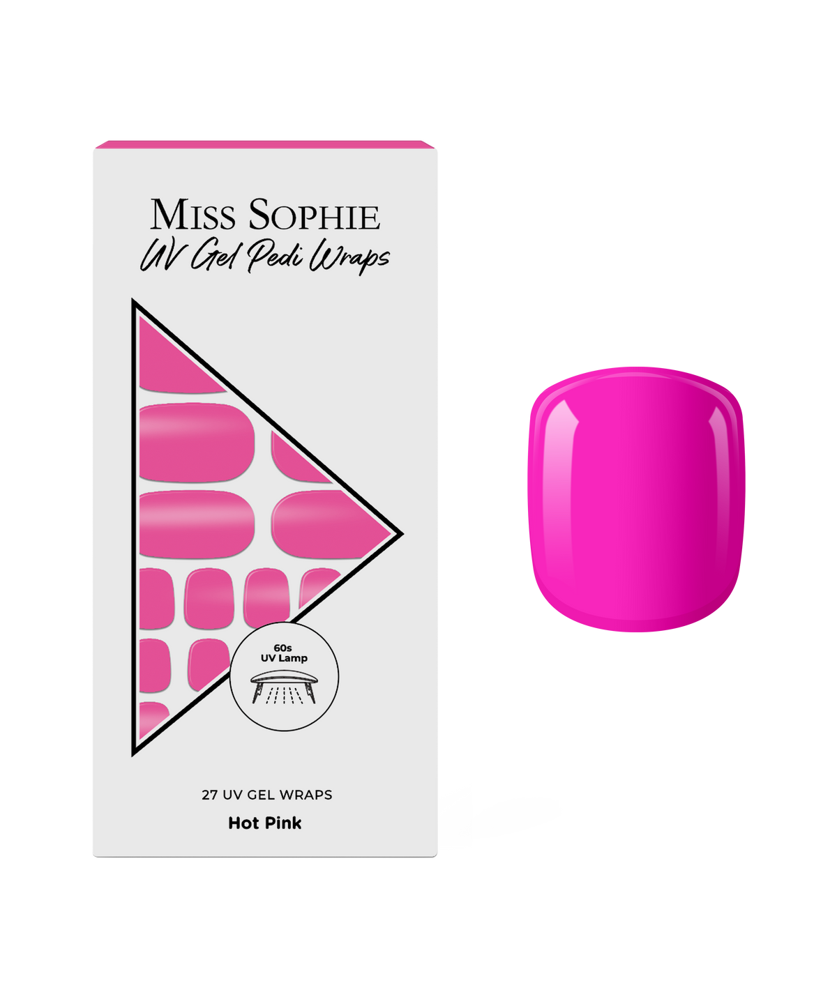 Hot Pink UV Pedicure