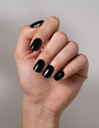 Black Velvet Press On Nails Short Square
