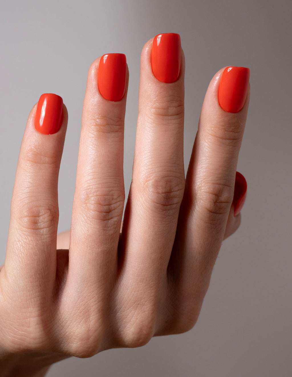 Lipstick Red Press On Nails Short Square