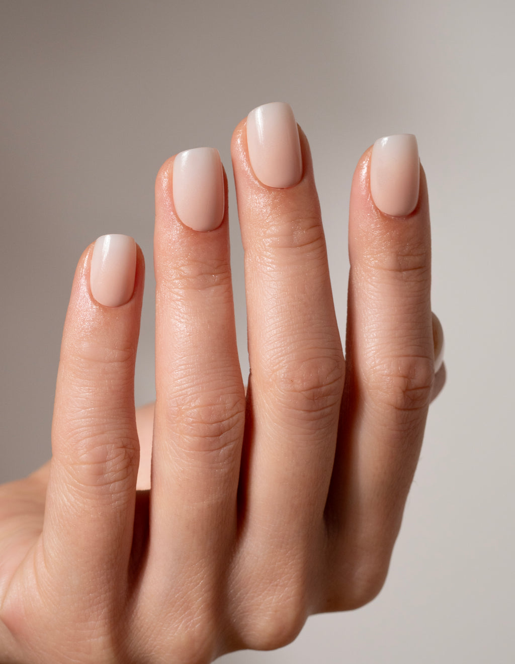 Nude Babyboomer Press On Nails Short Square