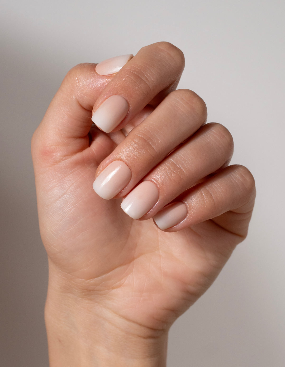 Nude Babyboomer Press On Nails Short Square