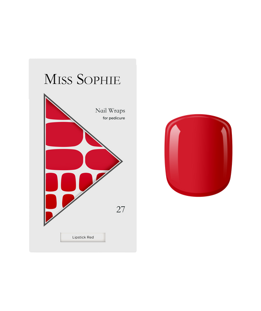 Lipstick Red Pedicure