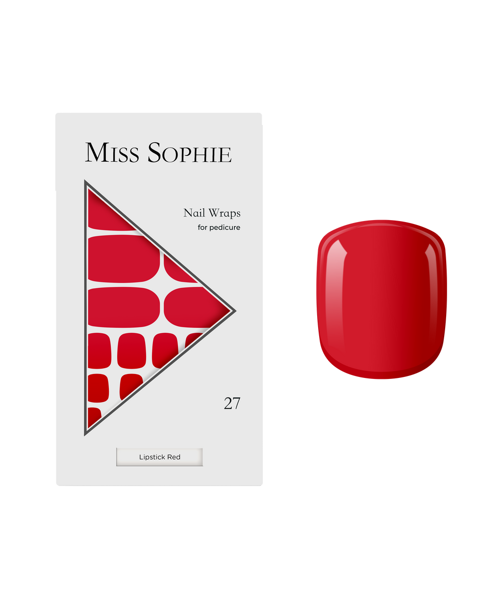 Lipstick Red Pedicure