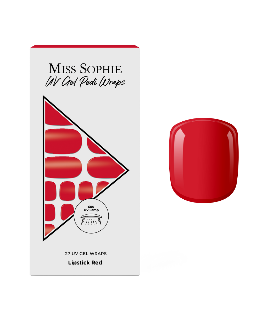 Lipstick Red UV Pedicure