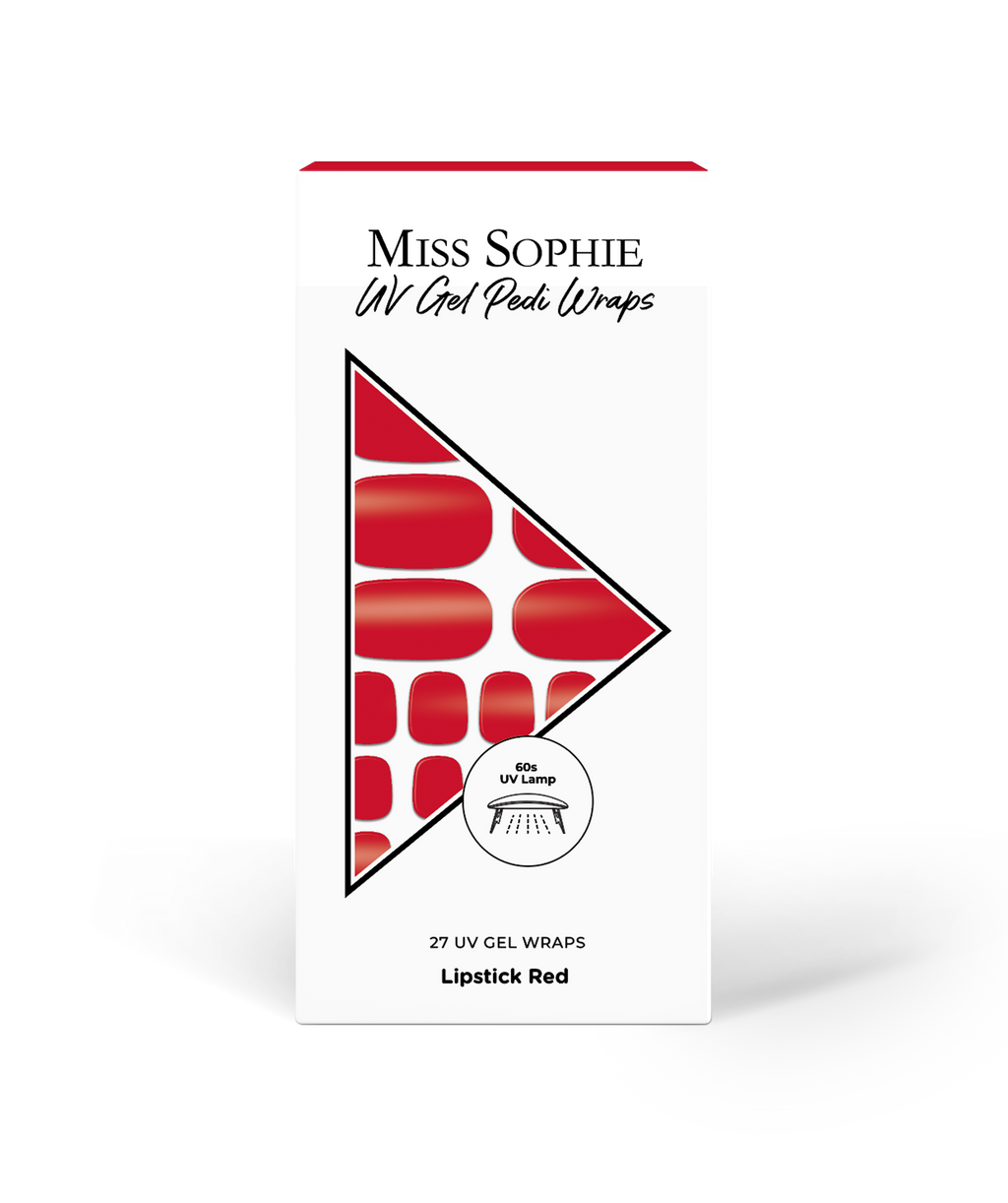 Lipstick Red UV Pedicure