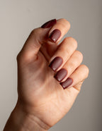 Matte Maroon Press On Nails Short Square