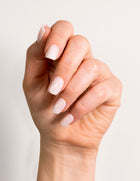 Milky White Press On Nails Short Square