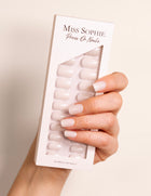 Milky White Press On Nails Short Square