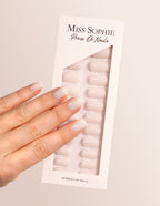 Milky White Press On Nails Short Square