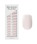 Milky White Press On Nails Short Square