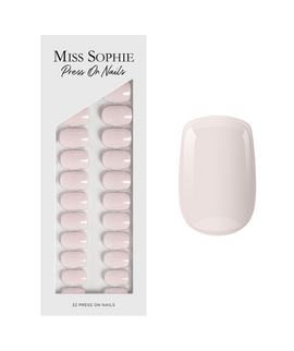 Milky White Press On Nails Short Square