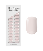 Milky White Press On Nails Short Square