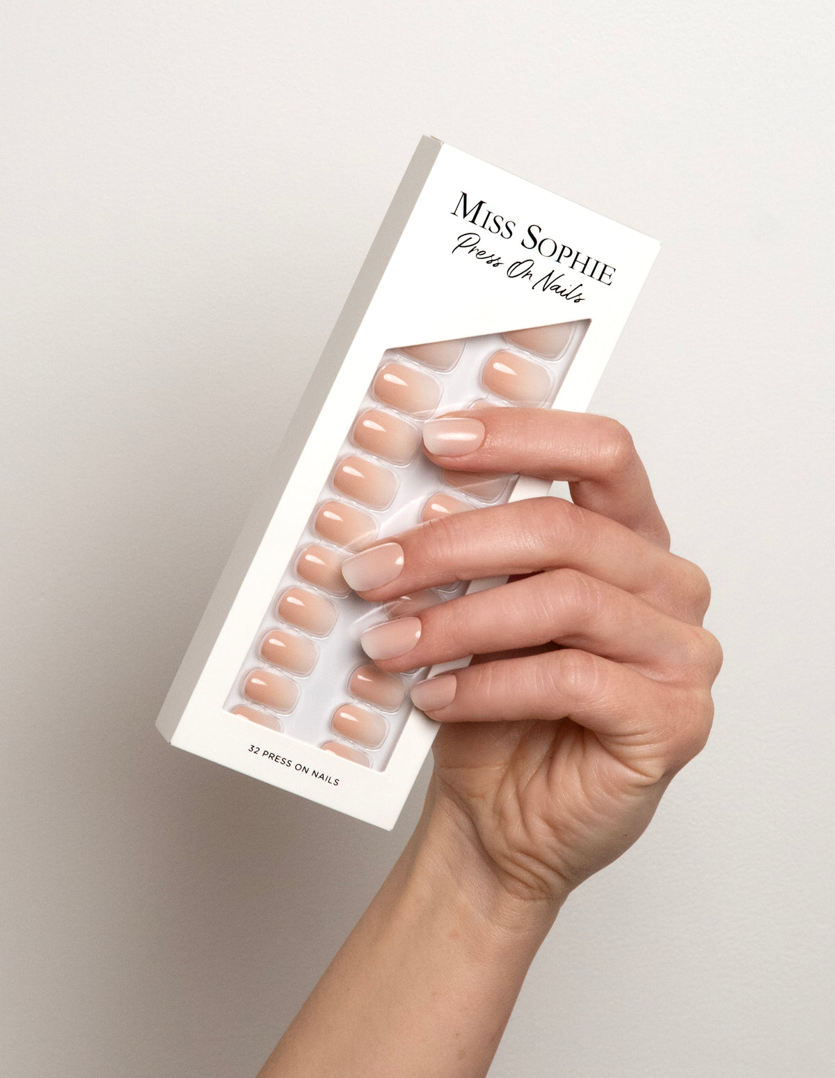 Nude Babyboomer Press On Nails Short Square