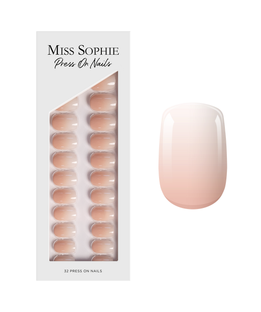 Nude Babyboomer Press On Nails Short Square