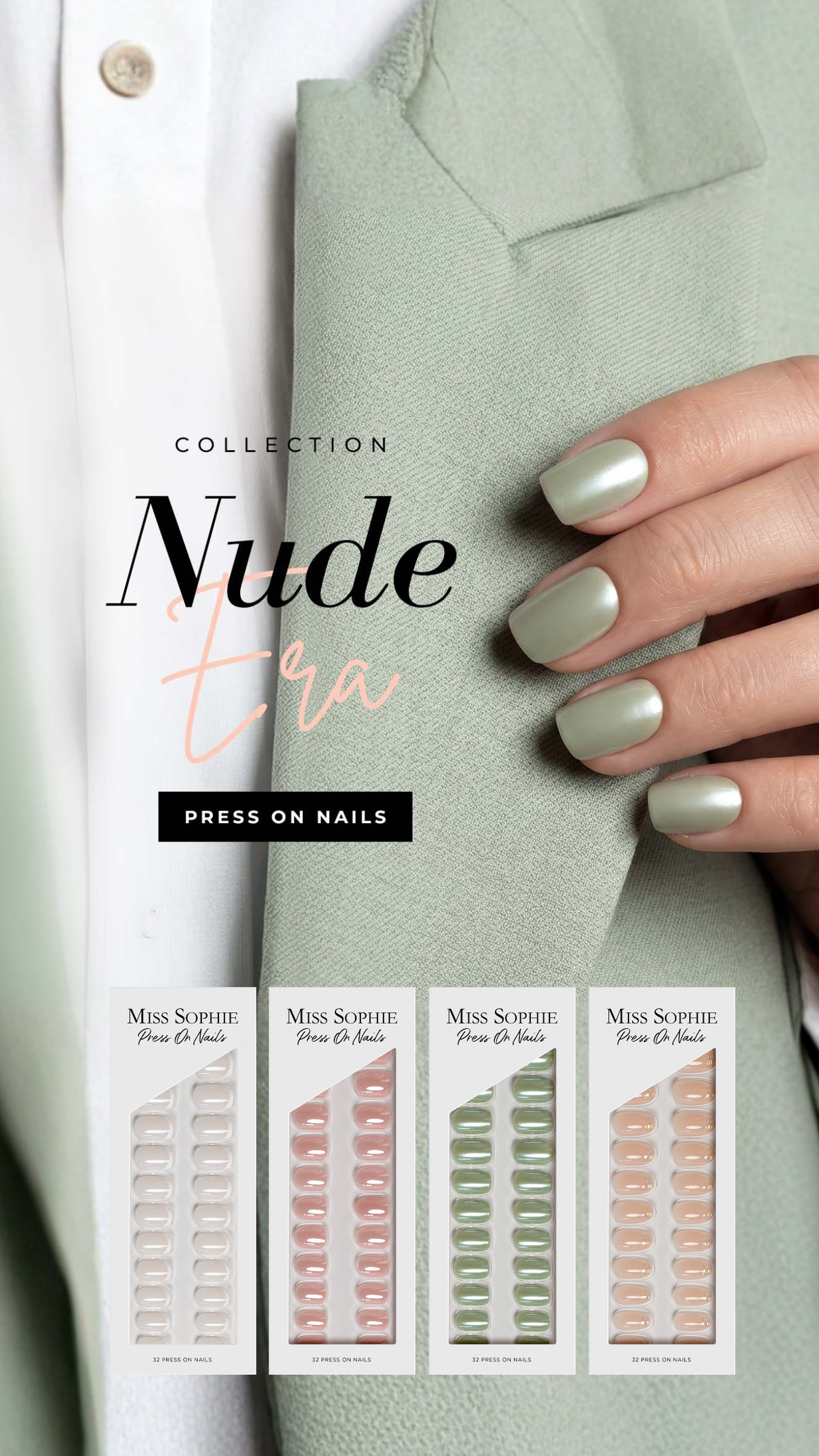 Ballet Pink Press On Nails Extra Short Square