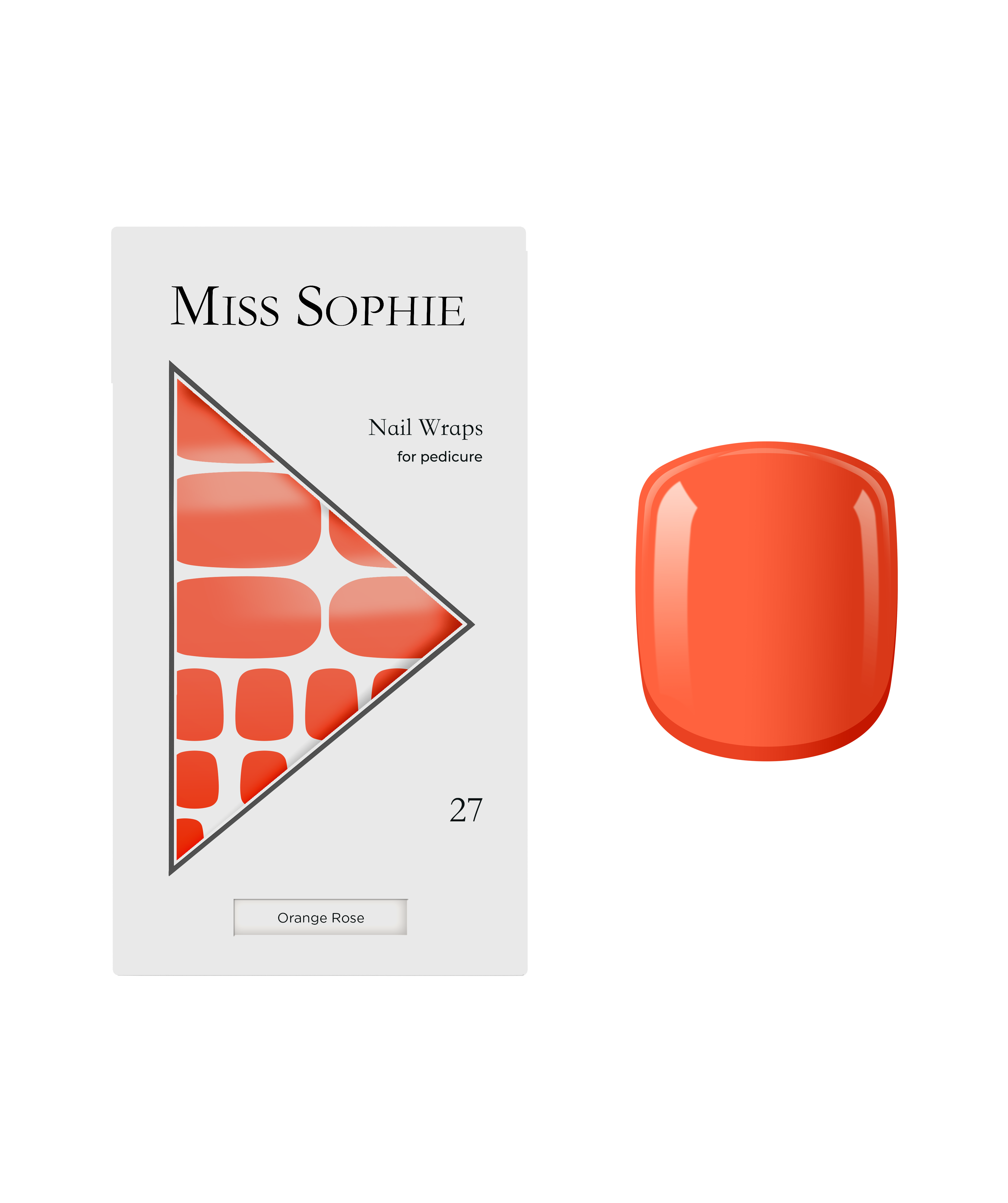 Orange Rose Pedicure