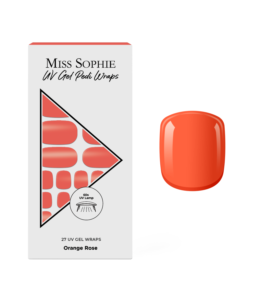 Orange Rose UV Pedicure