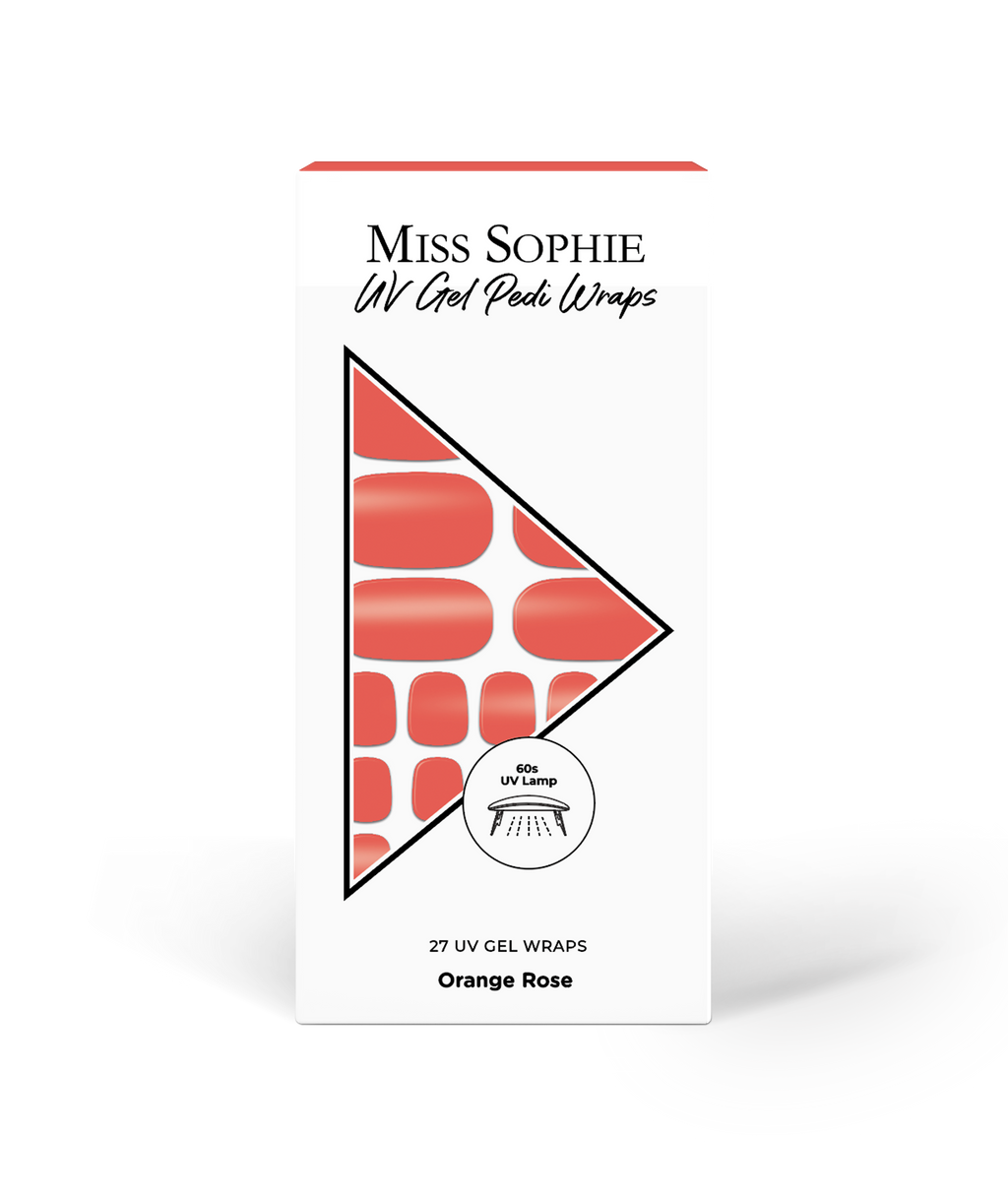 Orange Rose UV Pedicure