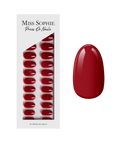 Paris Je T'aime Press On Nails Short Round