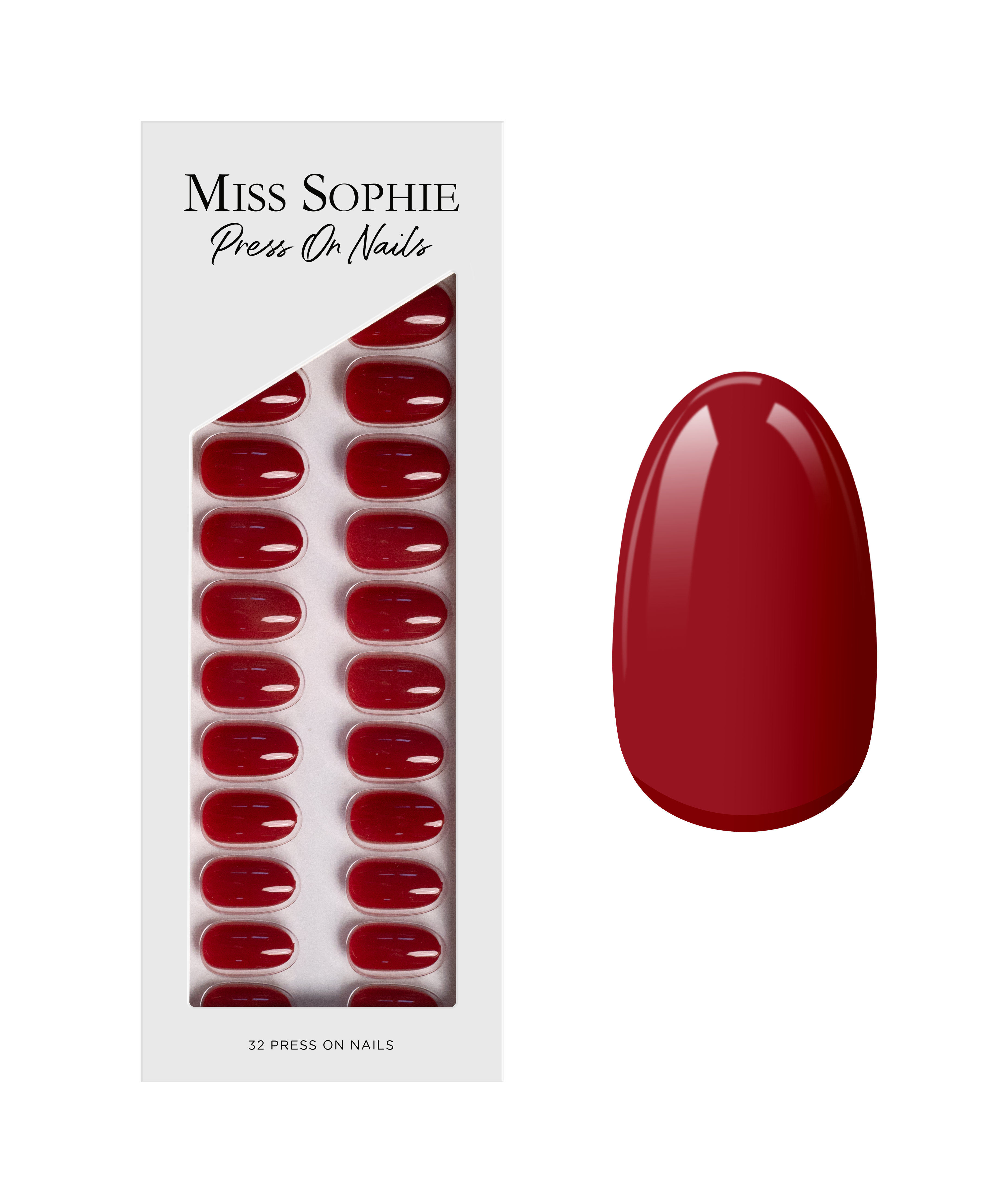 Paris Je T'aime Press On Nails Short Round