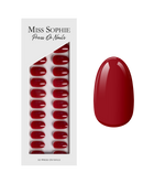 Paris Je T'aime Press On Nails Short Round